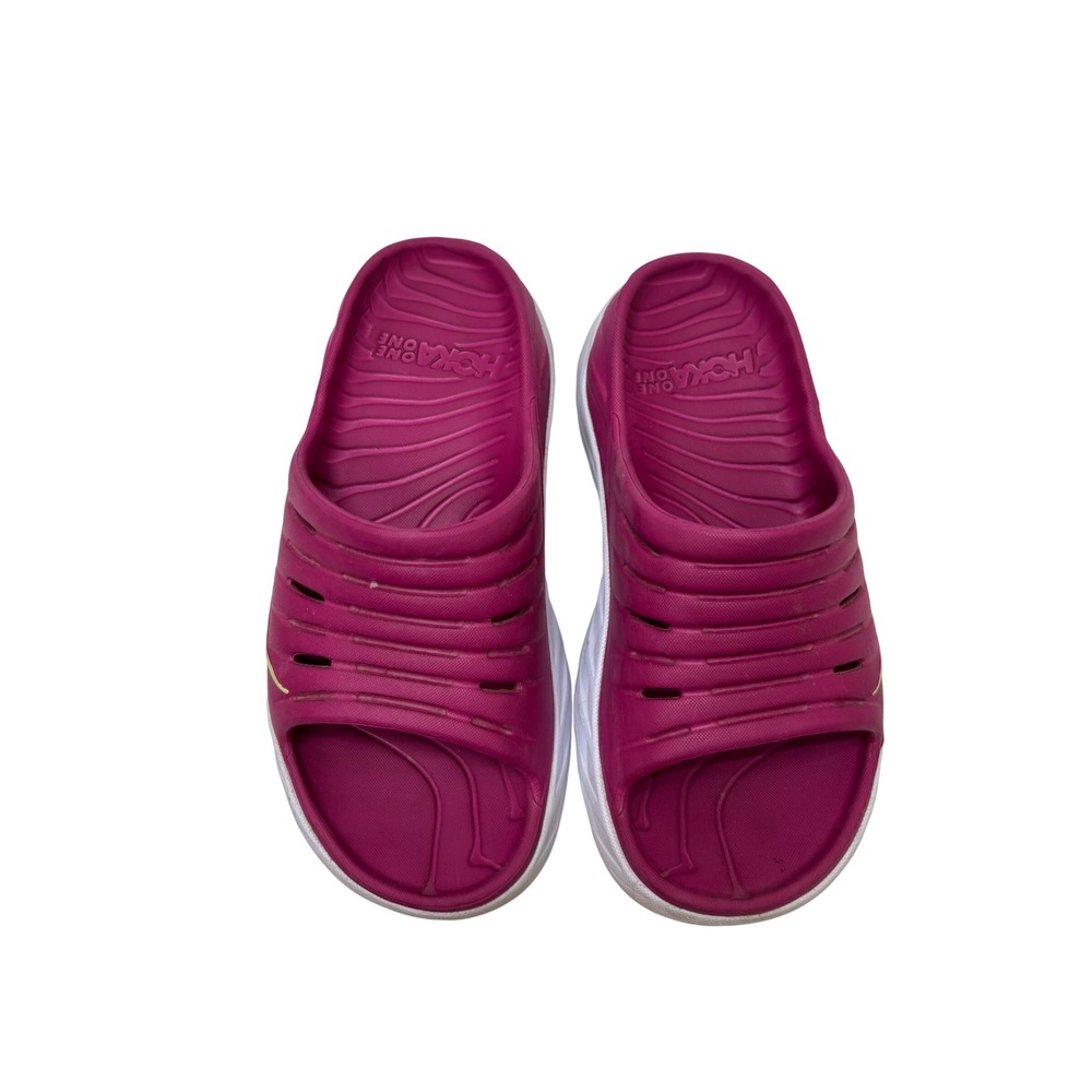 Hoka One One Ora Recovery Slide 2 Pink Magenta Women's Size 7 Sandals - Picture 2 of 5